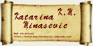 Katarina Minašević vizit kartica